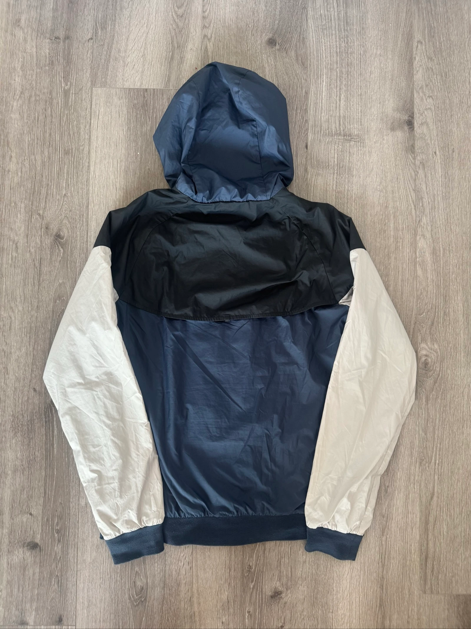 Nike Windrunner Hooded Jacket Windbreaker Navy Black White Y2K Streetwear M – photo 7